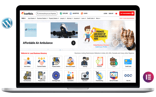 Kartibiz - readymade business listing website