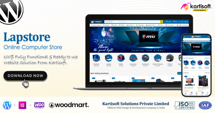 Lapstore Online Computer Store Website Kartisoft Marketplace