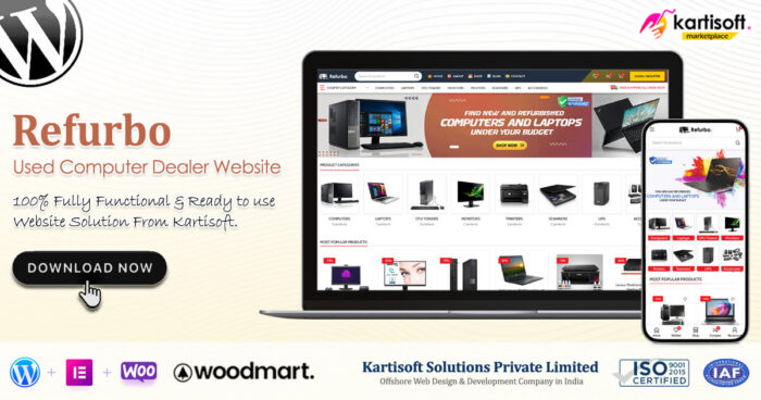 Refurbo Used Computer Dealer Website Kartisoft Marketplace1