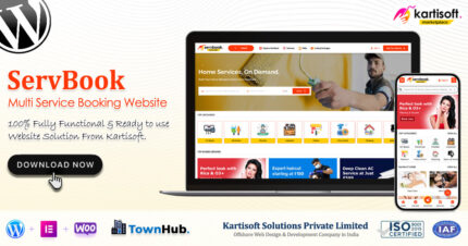 ServBook - Multi Service Booking Website - Kartisoft Marketplace