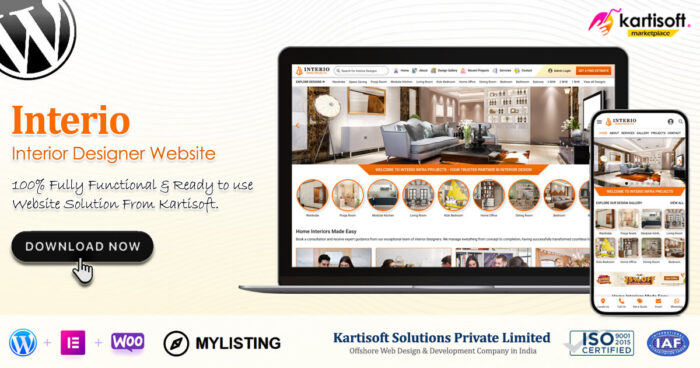 Interio-Interior-Designer-Website-Kartisoft-Marketplace