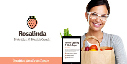 Rosalinda - Health Coach & Vegetarian Lifestyle WordPress Theme