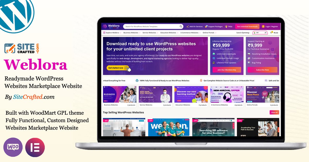 Weblora-Readymade-WordPress-Websites-Marketplace-Website-by-SiteCrafted-1.jpg Readymade Websites Marketplace